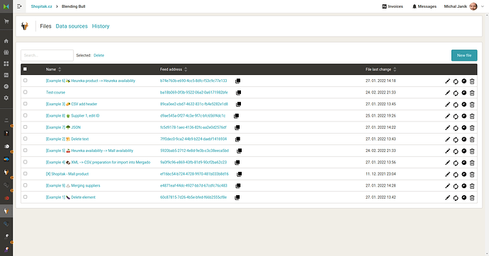 Files home page