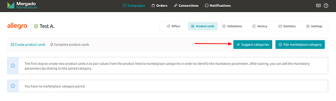 Bulk category pre-matching
